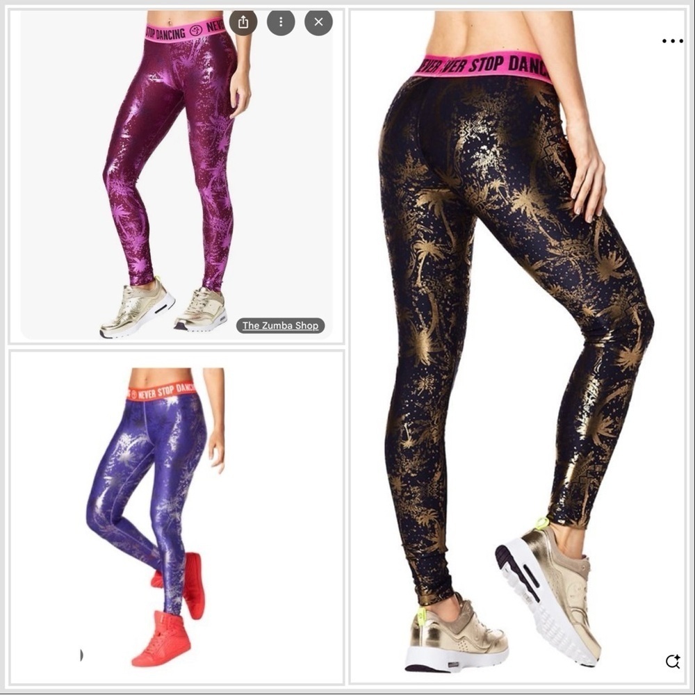 Zumba Wear Shiny Leggings -Never Stop Dancing Women's